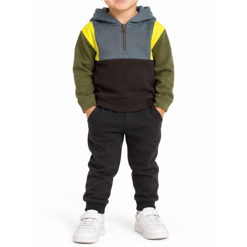 🔥 5 for $30 🔥 NWT Art Class Boys 1/2 Zip Lightweight Hoodie, Size 2T